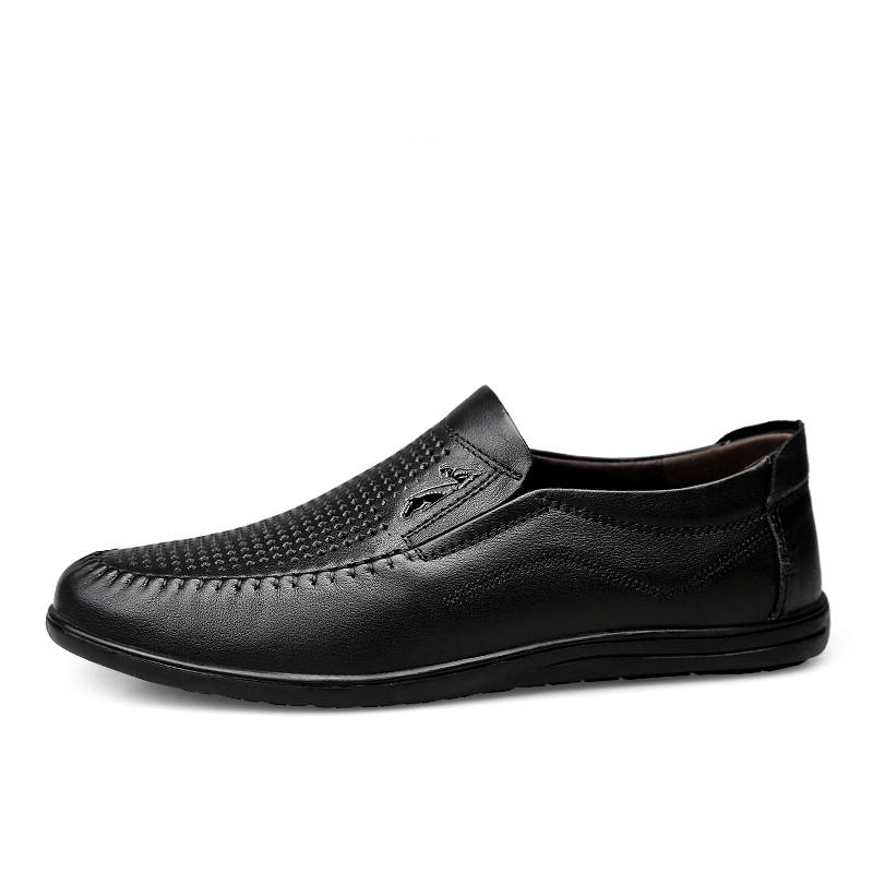 YINGLUNQISHI Top Grain Cow Leather Casual Shoes Men's