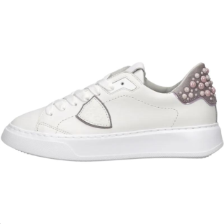 PHILIPPE MODEL Temple Tennis Low top Casual Shoes Women's White Pink