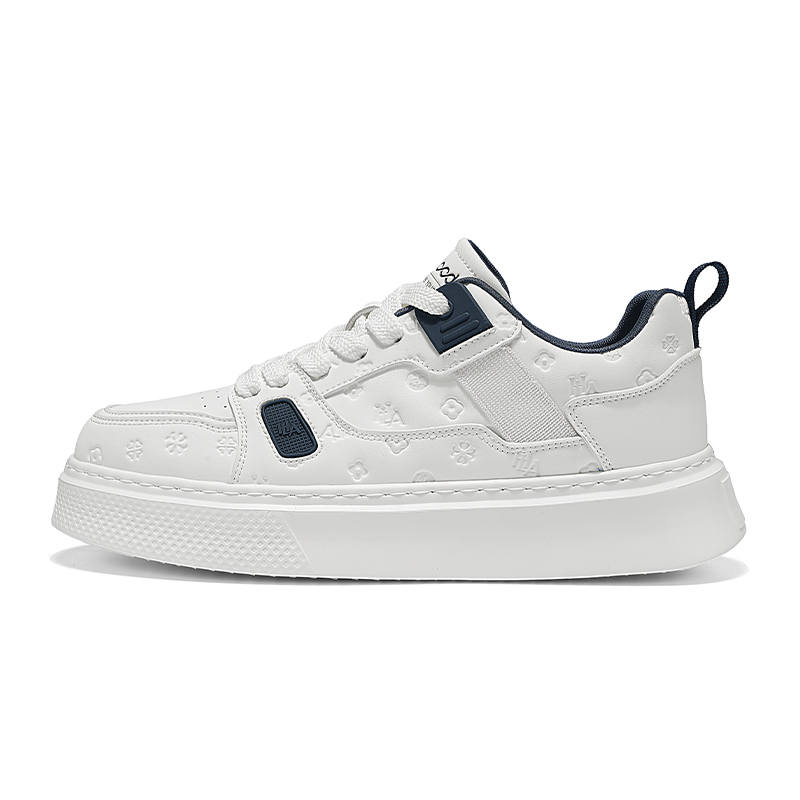 HLA Skateboard Shoes Men's Low Top White Blue White Green White Apricot