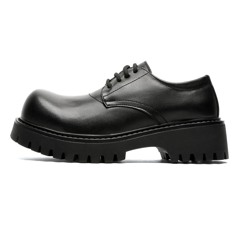 MUYI Microfiber Leather Low top Casual Shoes Unisex Black