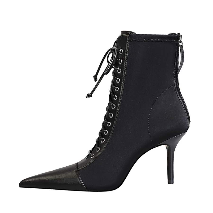 QITUMAUL Ankle Boots Women's Black