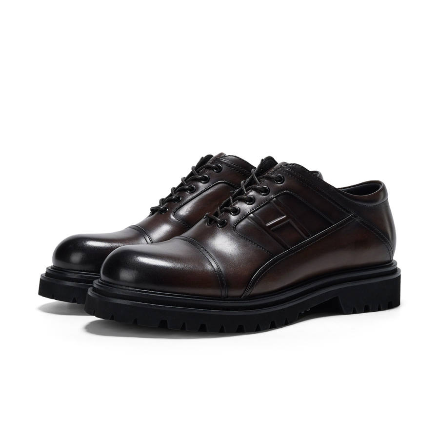 HALEBOSS Cow Leather Cushioning Abrasion Resistant Lightweight Low top Casual Shoes Men's