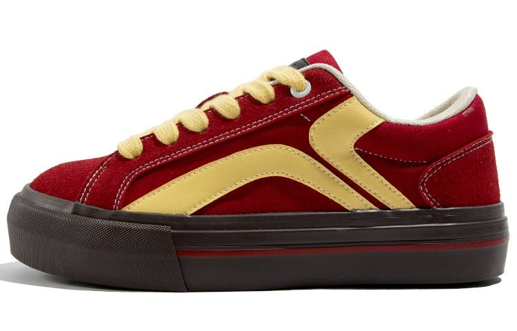 TUOPIN Red Zodiac Year Slip Resistant, Abrasion Resistant, Lightweight, Breathable, Support Low top Skateboard Shoes