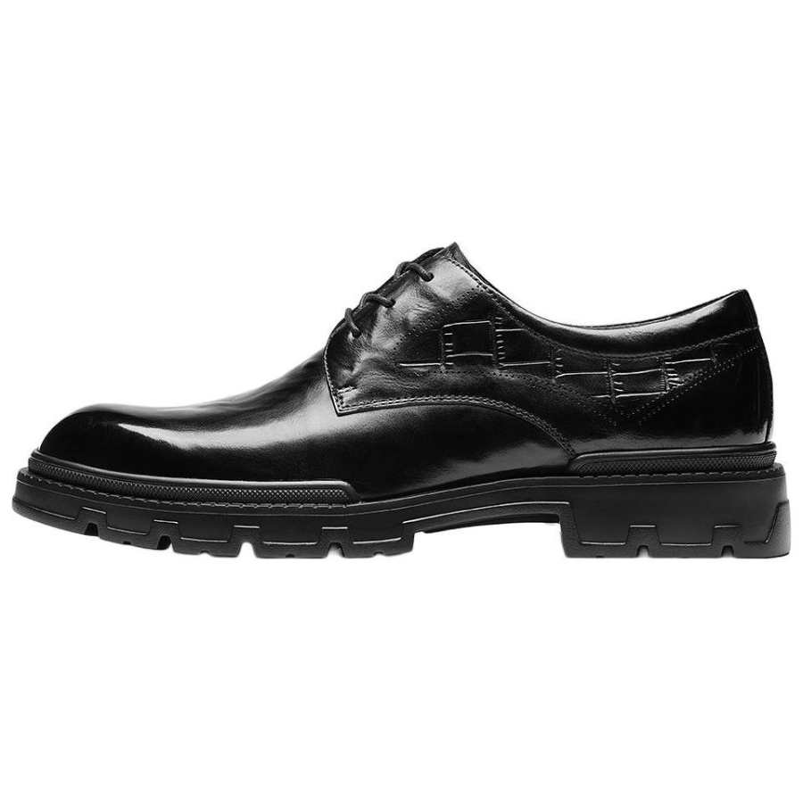 AOKANG Dress Shoes Men's Low Top Black