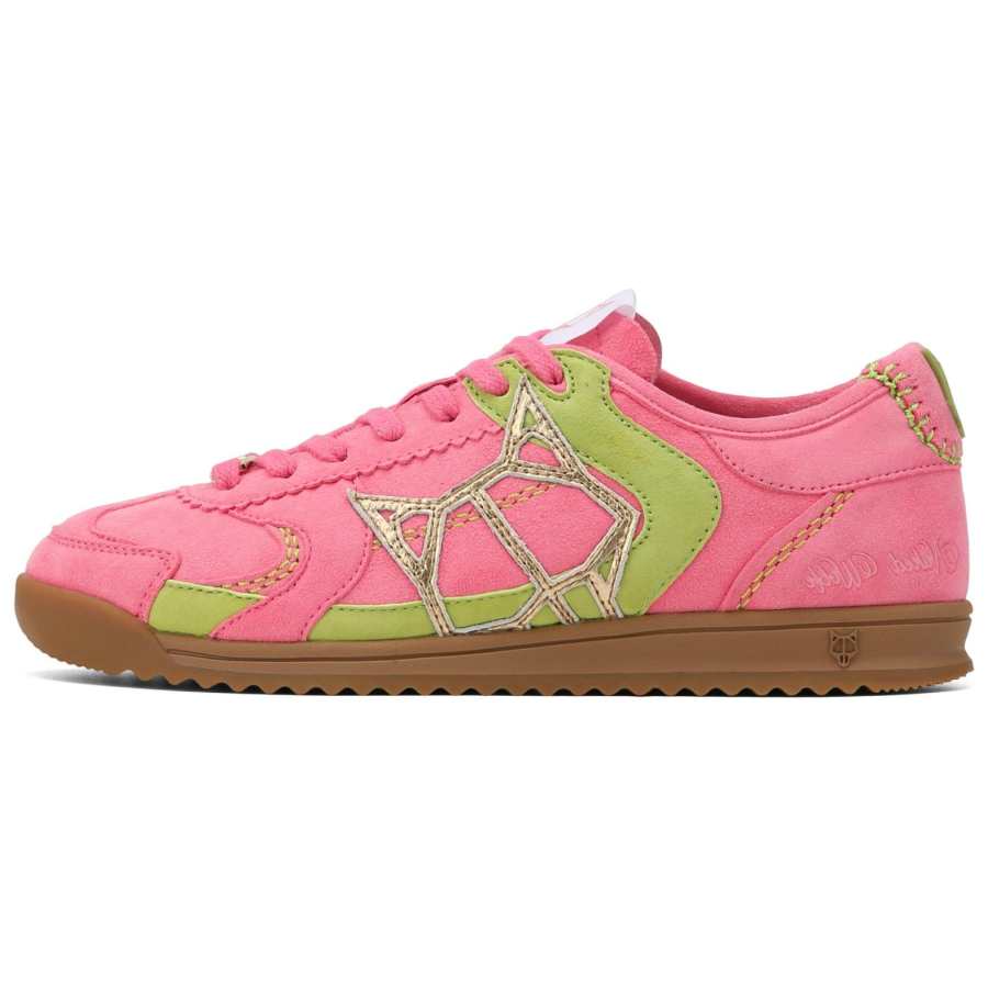 Naked Wolfe Exposure Suede Low top Skateboard Shoes Women's Pink