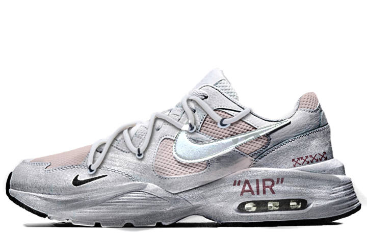 Nike Nike Air Max Fusion Abrasion Resistant Abrasion Resistant Low top Skateboard Shoes Men's Silver Pink
