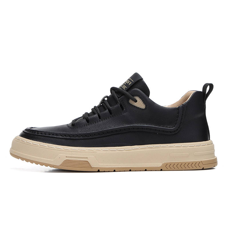 •QUNLANGSHIJIA Cow Split Leather Height Increasing Abrasion Resistant Lightweight