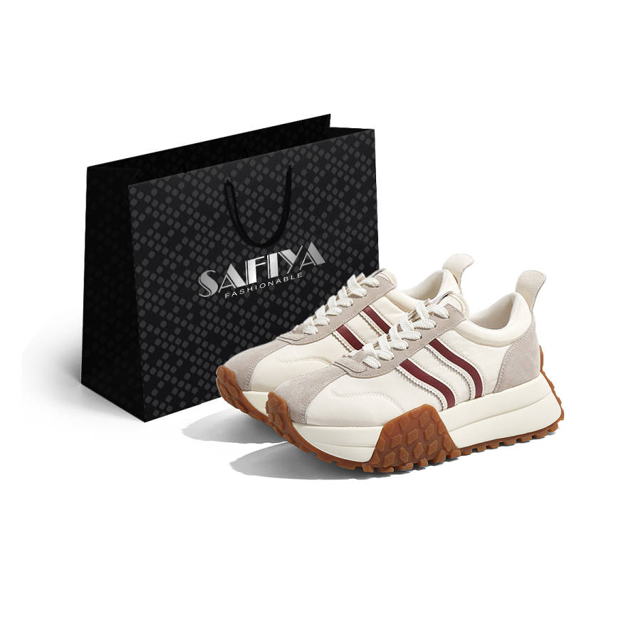 Safiya Cow Split Leather Low top Casual Shoes Women's