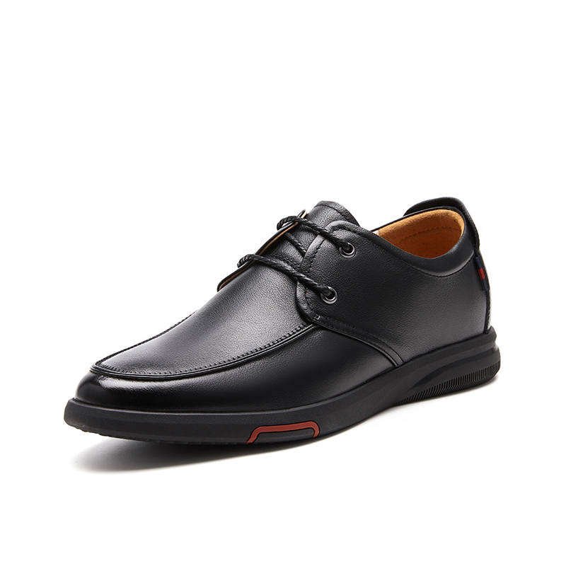 RED DRAGONFLY Cow Leather Casual Shoes Men's Black