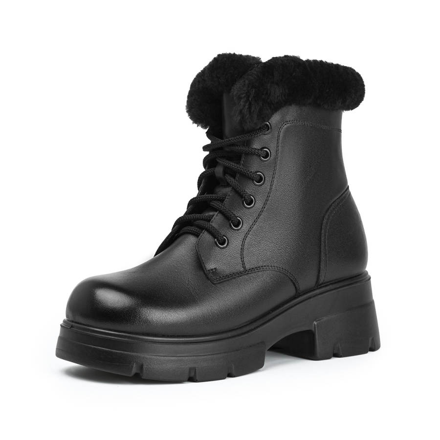 AOKANG AOKANG Short Combat Boots Women's Black