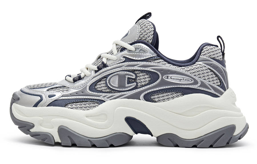 Champion Nebula Layered Low top Chunky Sneakers Men's Dark Silver