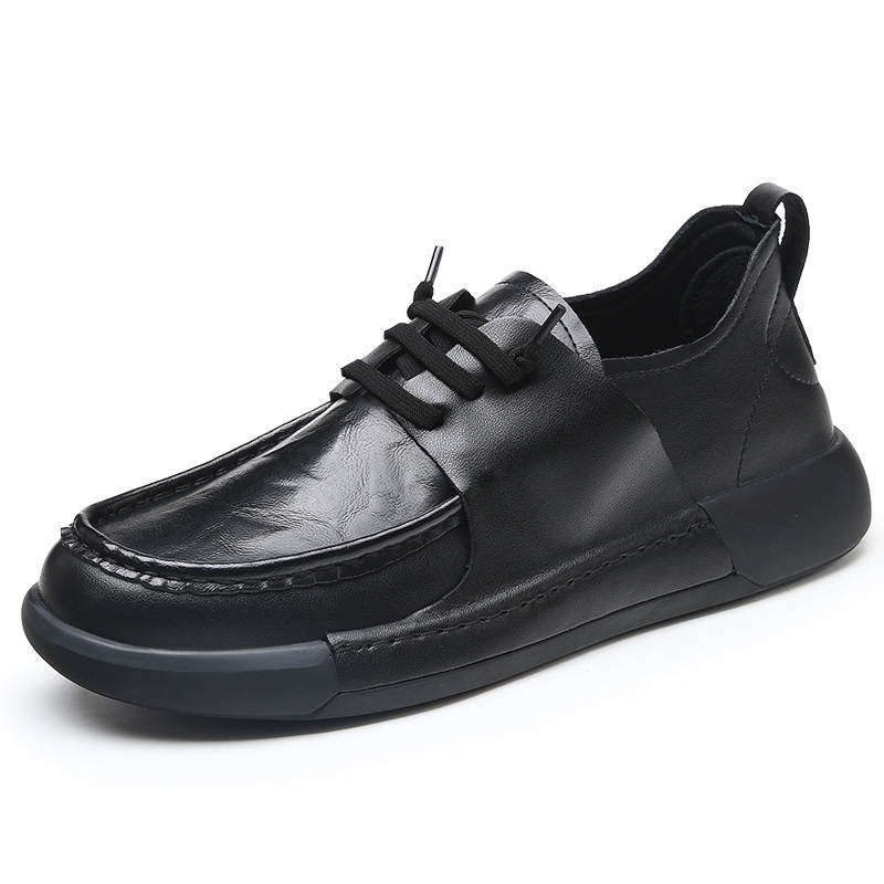 KACHILANG Cow Leather Casual Shoes Men's Black