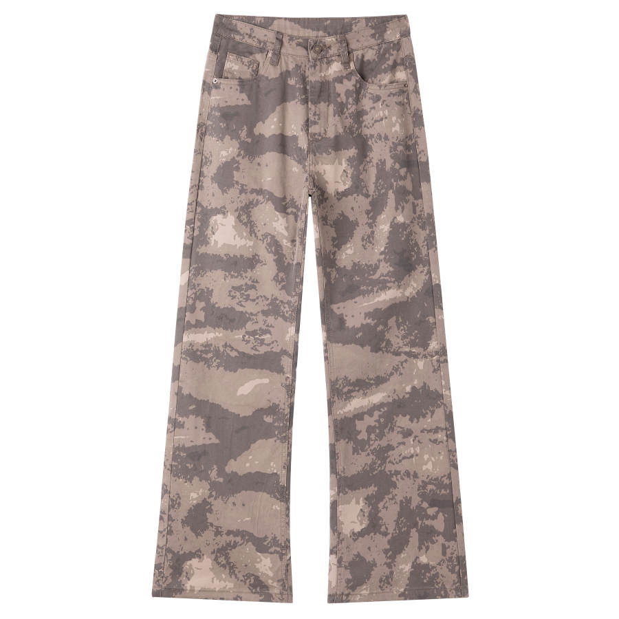 Jeep Casual Pants Unisex P755MWPAI6 Desert Camouflage Moderate Straight Fit Pants