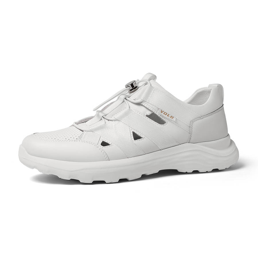 VOLO Cow Leather Breathable Cushioning Height Increasing Breathable Cushioning Height Increasing Low top Casual Shoes