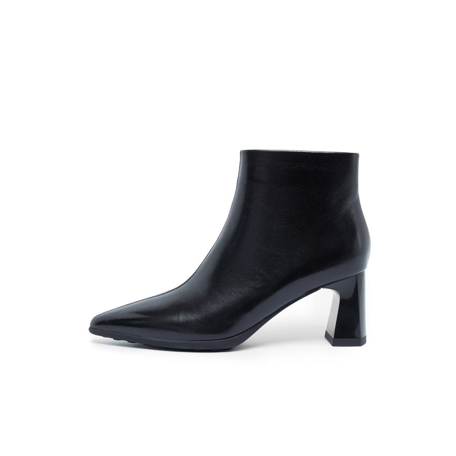 ELLE Slim Boots Sheepskin Ankle Boots Women's