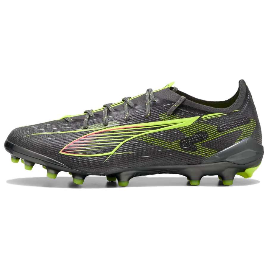 PUMA ULTRA 5 ULTIMATE AG Artificial Ground Soccer Shoes Men's Silver Yellow
