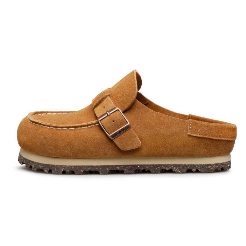 AU&MU Rubber Sole Quiet Closed Toe Slippers Women's