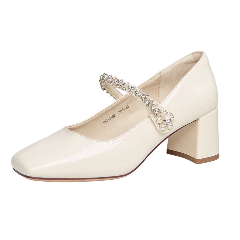 GEMEIQ Block Heel Mary Jane Shoes Women's