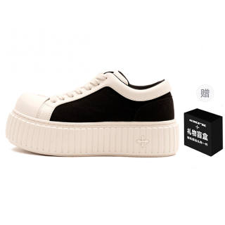 SMFK Canvas, Textile, Synthetic Leather Low top Skateboard Shoes Women's
