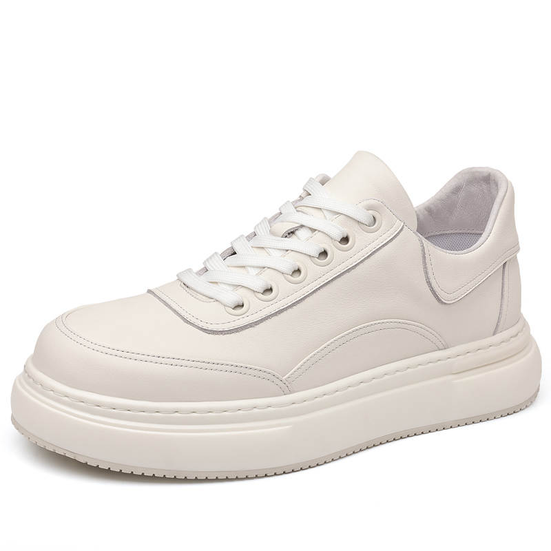 POPULAR ROUSE PR Top Grain Cow Leather Slip Resistant Cushioning Low top Skateboard Shoes Men's