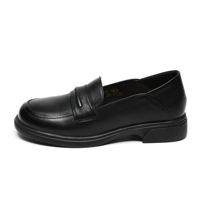ZHR Top Grain Cow Leather Loafers 3cm Women's