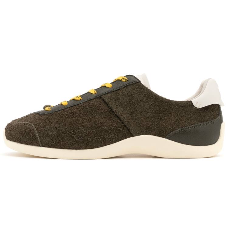 FOOT INDUSTRY Abrasion Resistant Low top German Army Trainers Unisex Walnut Green