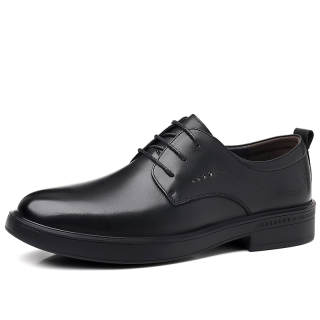 LUOMAIKE Cow Leather Dress Shoes Men's Black