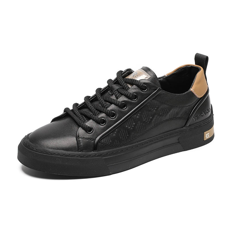 XIMO BULL Top Grain Cow Leather Abrasion Resistant Low top Skateboard Shoes Men's