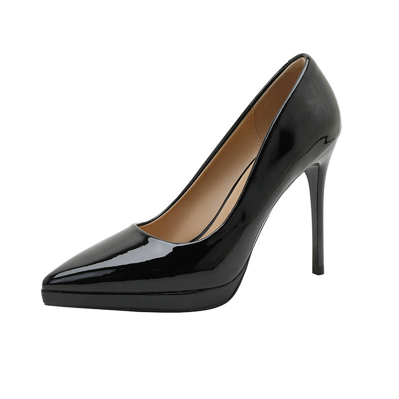 MIZAIJIA Patent Leather High Heels Women's
