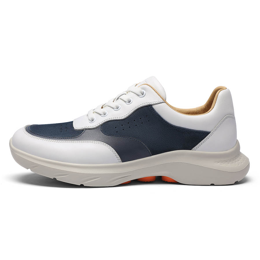 VOLO Cow Leather Low top Casual Shoes Men's Blue White