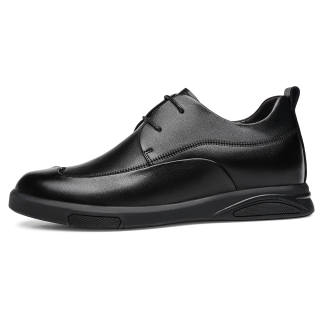 CHINT Casual Leather Shoes Men's Low Top Black