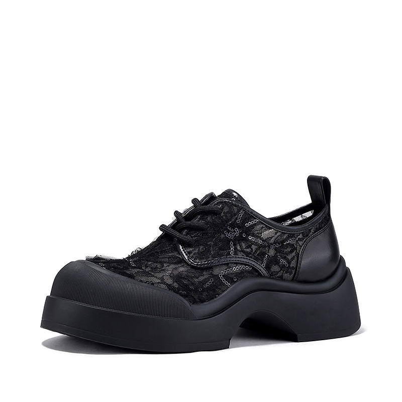 BELLALILY Slip Resistant, Breathable, Height Increasing Low Top Casual Shoes Women's