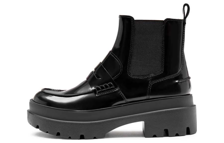 Staccato Cow Leather Short Chelsea Boots 5.5cm Women's
