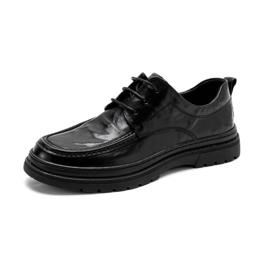 Satchi Cow Leather Casual Shoes Men's Black