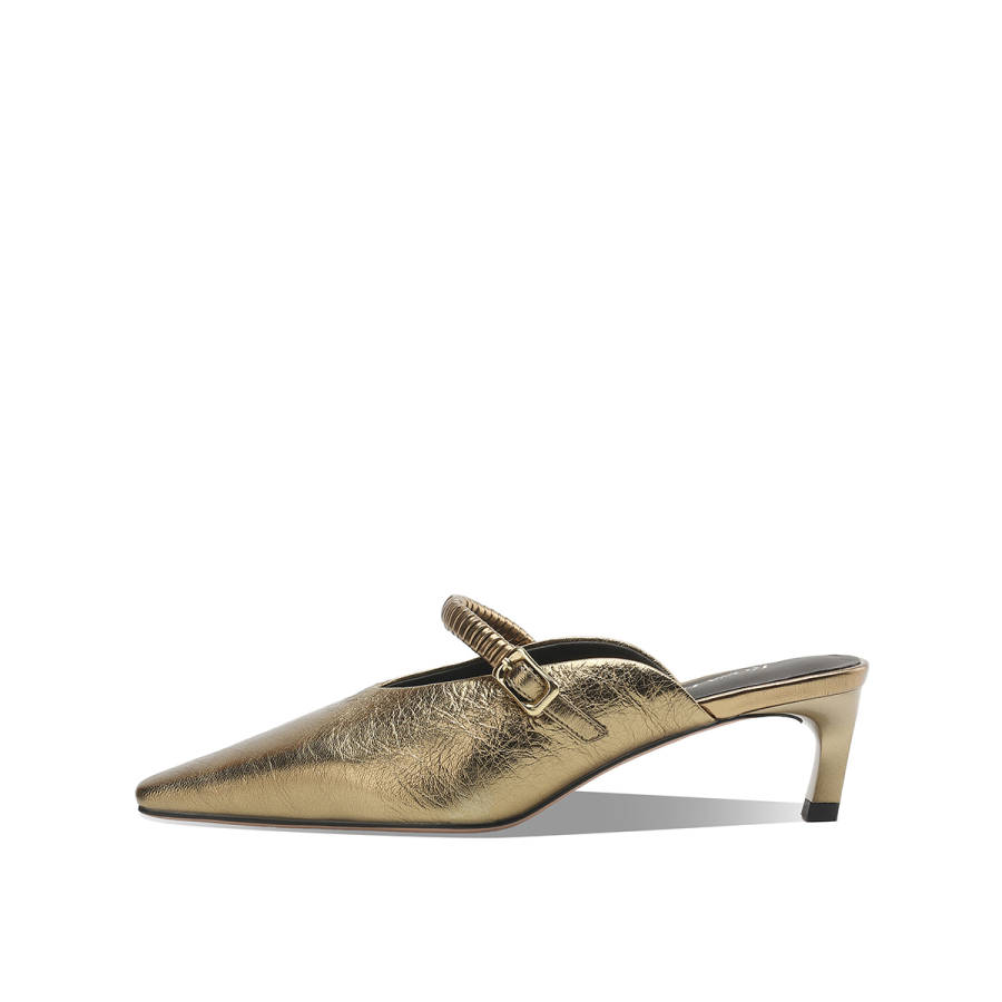 Rosa Bianca Closed Toe Slippers Women's Antique Gold