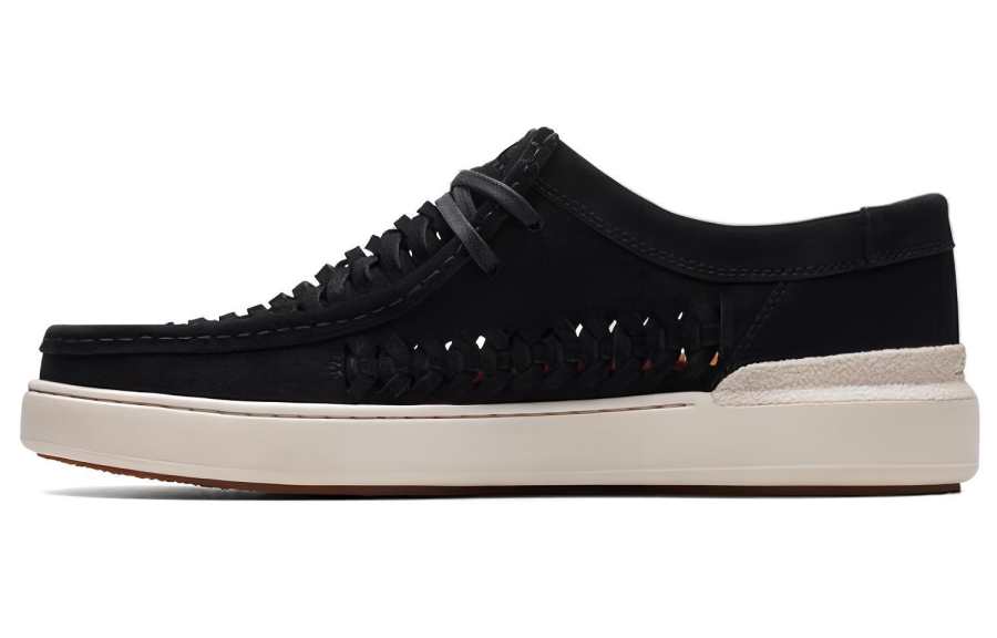 Clarks Cow Suede Low top Skateboard Shoes Men's Black