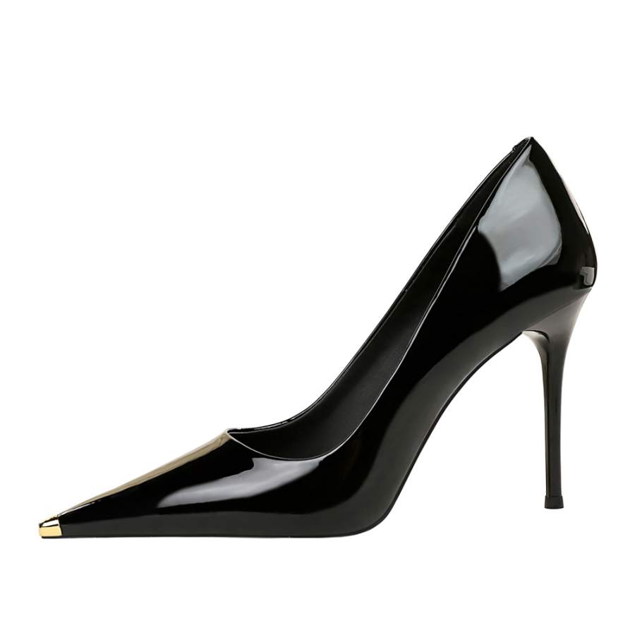 QITUMAUL Slim Heel High Heels 9.5cm Women's