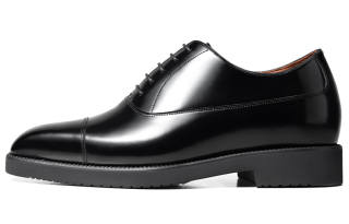 Zuti British Business Shiny Oxford Shoes Casual Shoes Men's Black