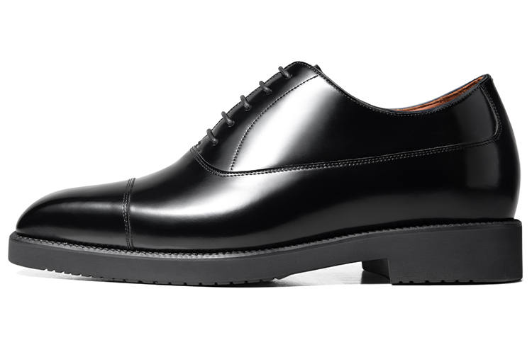 Zuti British Business Shiny Oxford Shoes Casual Shoes Men's Black