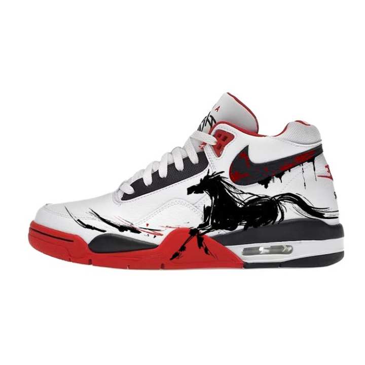 Nike Nike Flight Legacy Cushioning, Wear Resistant Mid top Vintage Basketball Shoes Unisex