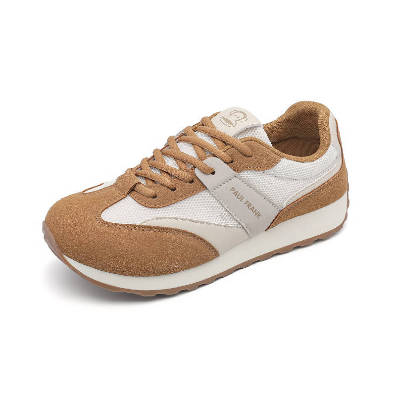 PAUL FRANK Abrasion Resistant Lightweight Breathable Coverage Slip Resistant Low top Casual Shoes Women's Bright Brown