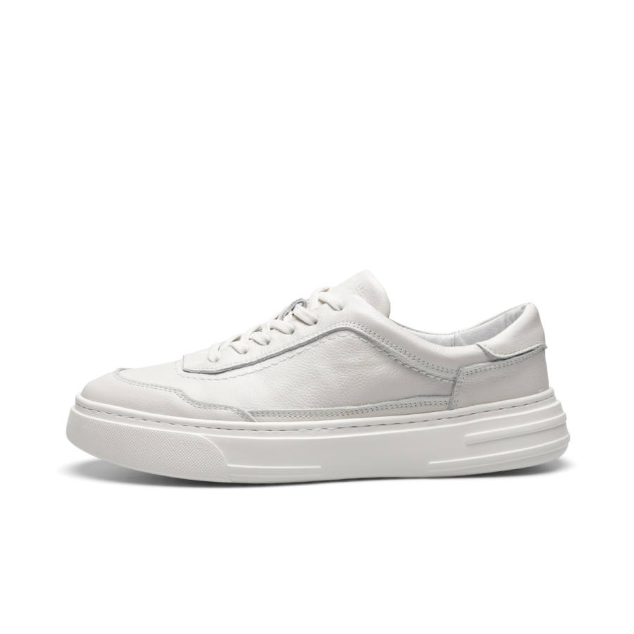 PARDASAUL Cow Leather Casual Shoes Men's White