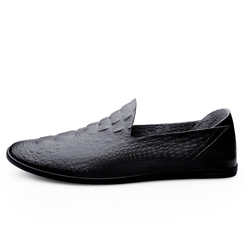 XIMO BULL Casual Leather Shoes Men's Low Top Black/Brown