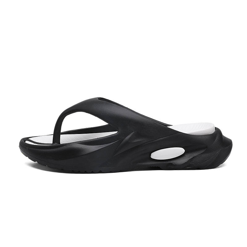 YINGLUNQISHI Quick Dry Quick Dry Flip Flops Men's Black White