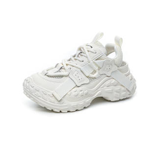 CHOVO Cow Split Leather Low top Chunky Sneakers Women's