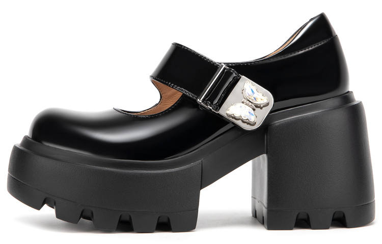 MIO Mary Jane Shoes 9cm Women's Black