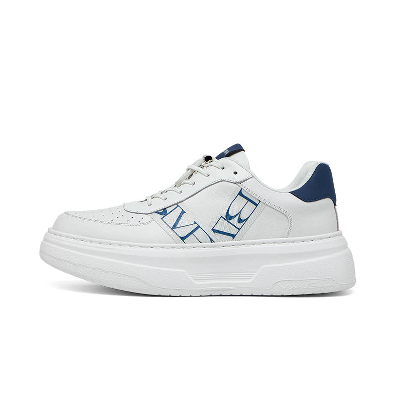 VICKI BROWN Cow Leather Cushioning, Wear Resistant Low top Skateboard Shoes Unisex