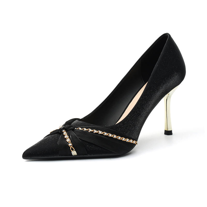 WESTLINK WESTLINK Fabric Slim Heel High Heels 8cm Women's