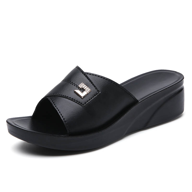 Reivantix Reivanti Slip Resistant Slide Slippers Women's Black
