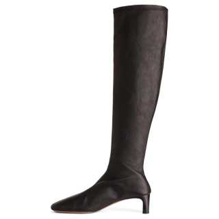 ARKET Sheepskin Over the knee Boots 4.5cm Women's Dark Brown